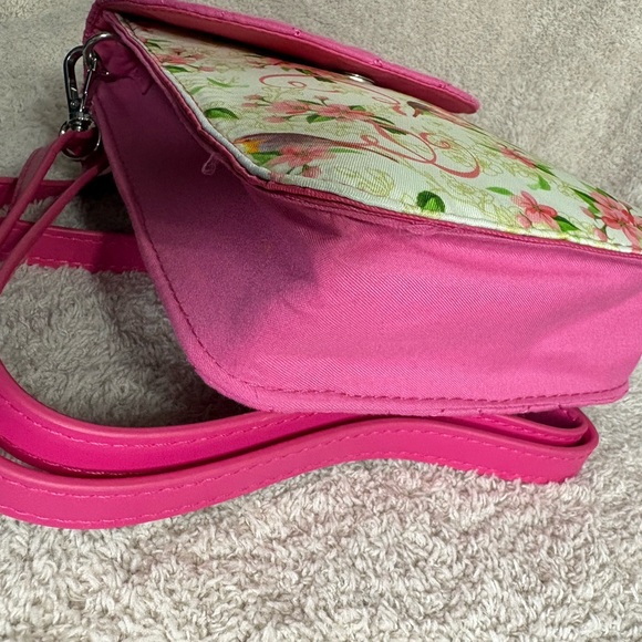 Quilted Pink Floral Crossbody Bag; Willabee & Ward Collections – Danbury Mint - Picture 4 of 9